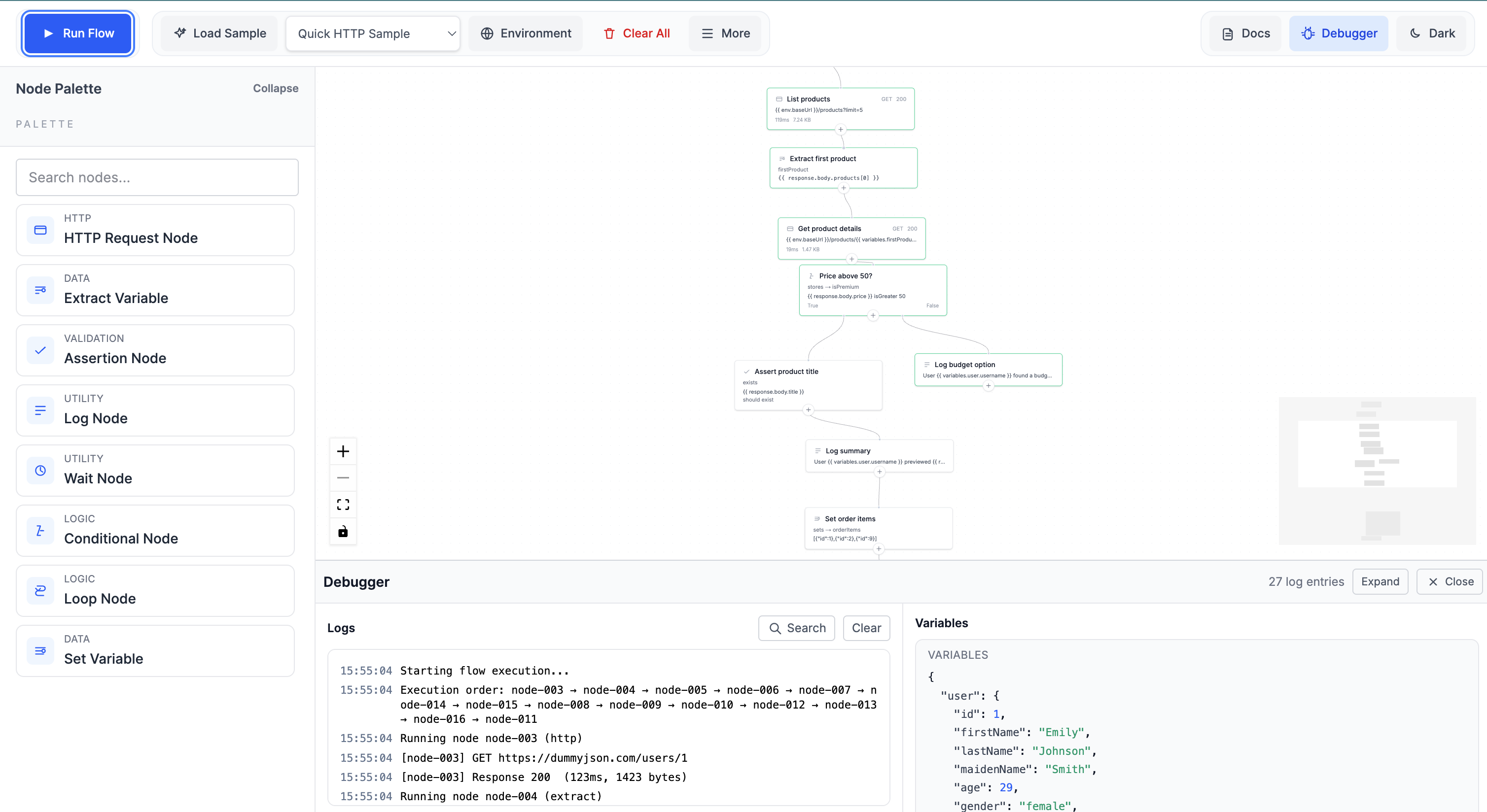 SpecRunner editor light view